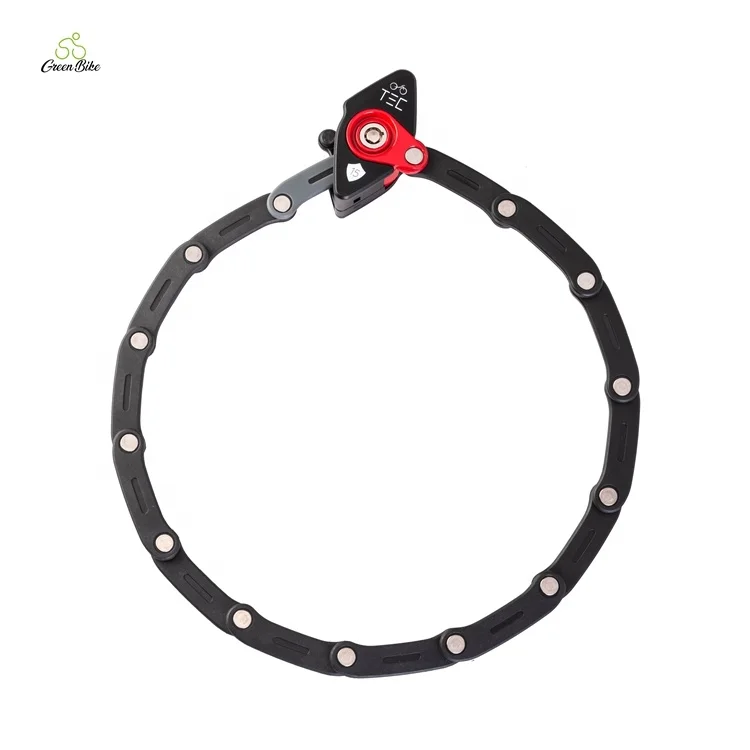 Durabel High Safety Bicycle Folding Chain Lock Effectively-Prevent 2 Keys Folding Bike Rhombic Lock Combination Key Safe Lock