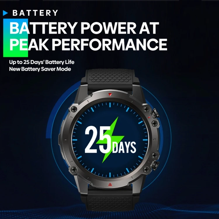 Zeblaze Vibe 7 Lite 1.47 inch IPS Screen 3 ATM IP69K Waterproof Smart Watch, Support Voice Call / Health Monitoring (Dark Green)