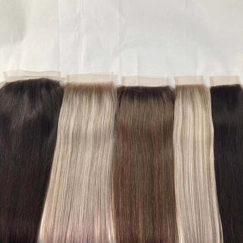 wholesale  3*5 3*6 5*5 5*6 6*6  16inches  transparent lace closure  Mesh Integration System for Hair Loss