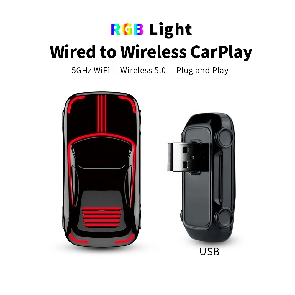 New Car Model Mini Wireless Android Car Smart Box Carplay Wireless Adapter Youtube Streaming Box Car Android Auto Dongle Ai Box