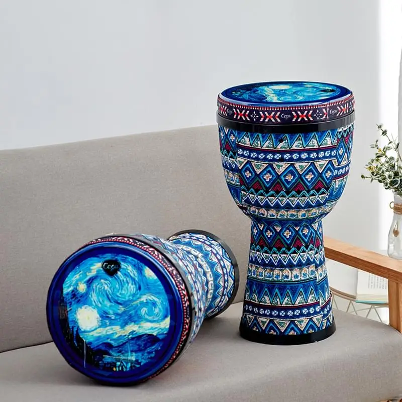 kids toy musical instrument cloth 8inch djembe african drums kid toy supplier