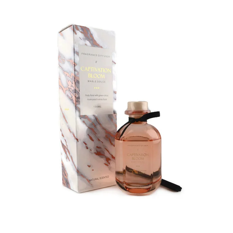 Home Decor Luxury Customised Aromatherapy Scented Oil Reed Diffuser With Packaging