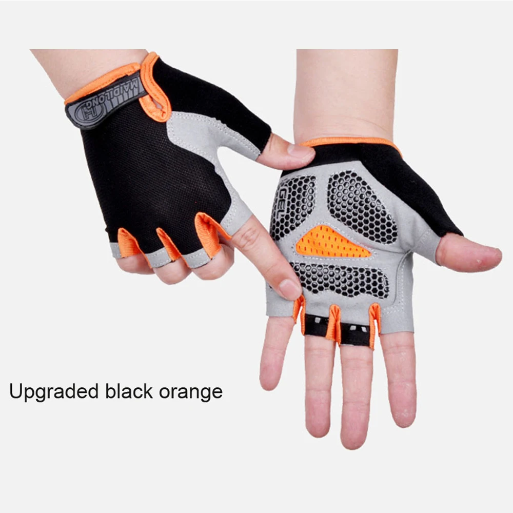 HOT Cycling Anti-slip Anti-sweat Men Women Half Finger Gloves Breathable Anti-shock Sports Gloves Bike Bicycle Glove