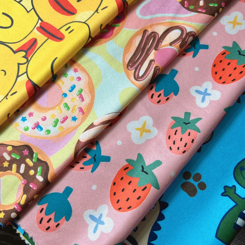 Manufacturer On Sale DBP Baby Dress Custom  Double Brushed Poly Printed Fabric