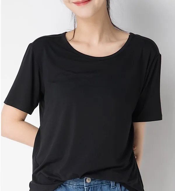 Женские базовые футболки, женские хлопковые свободные однотонные простые футболки, новинка 2021, женские летние футболки