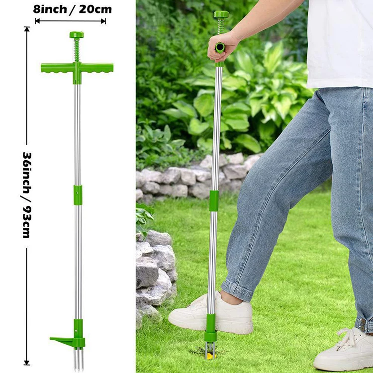 Hot selling stand up hand tools weeds remover long handle weed puller labor-saving garden tools