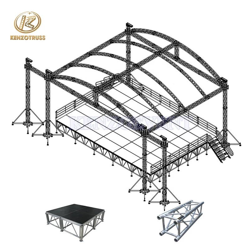 Сценическая ферма, дизайн, арка, крыша, освещение, ферма, дисплей на продажу