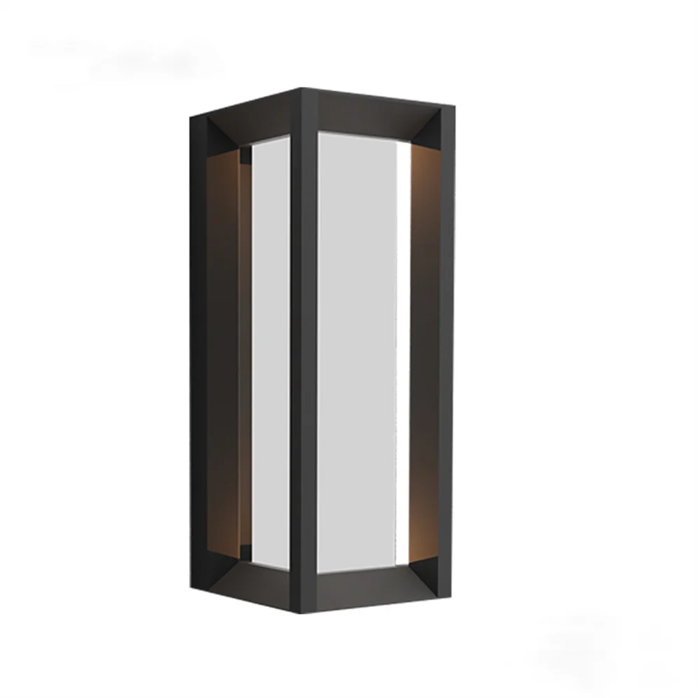 Хорошая цена водонепроницаемый уличный светодиодный настенный светильник в стиле ретро черный для садового крыльца Солнечный