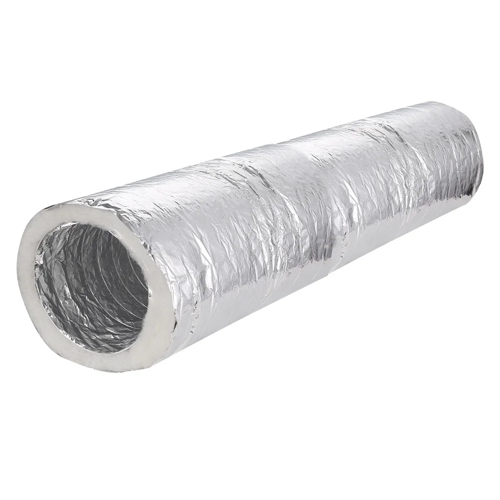 HVAC R6 R8 гибкий воздуховод металлизированный полиэфирный изолированный тканевый
