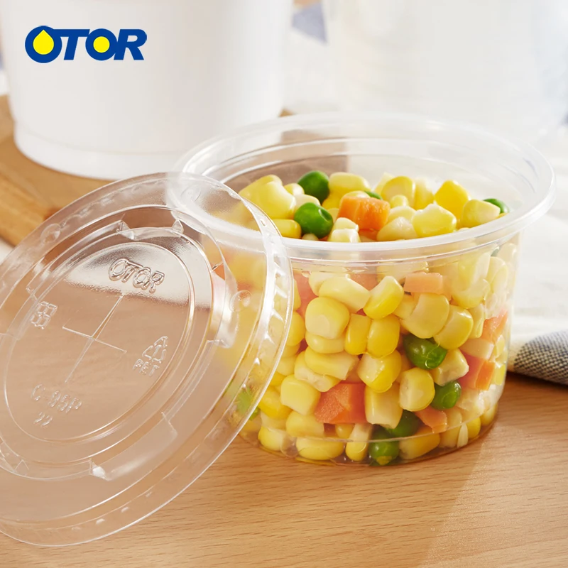 8 унций одноразовые пластиковые стаканчики с куполообразными крышками для мороженого