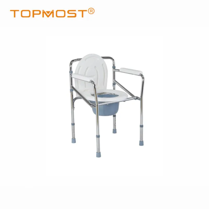 Plastic Toilet Commode Chair Toilet Chair Mobility Aids Steel Commode Chair