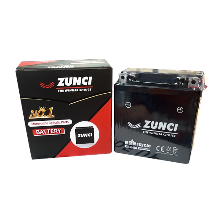 OEM Цена по прейскуранту завода-изготовителя zunci высокого качества в байкерском стиле battery12N5L-BS 12В 5ah Универсальный Мотоцикл Свинцово-кислотные аккумуляторы