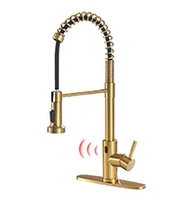 Black Touchless Kitchen Faucet Motion Sensor Kitchen Faucets with Pull Down Sprayer Single Handle Kitchen Sink Faucet