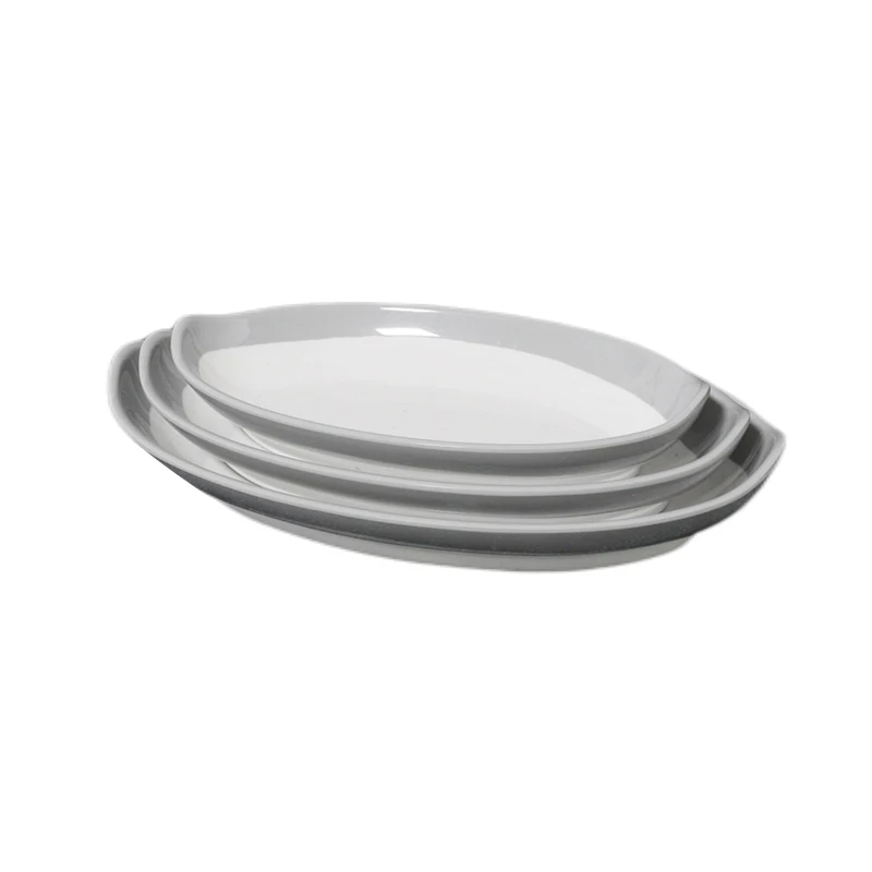 Hot Sales Custom Melamine Dinner Plates Food Grade Wholesale Melamine Plates Plastic Party Plates Sets Dinnerware Modern