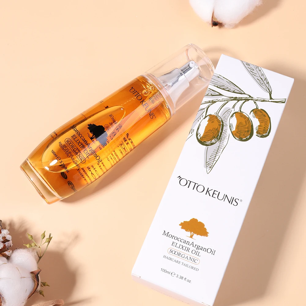 Custom private label argan organic moisturizing smooth hair oil vitamin hair care strengthening oil