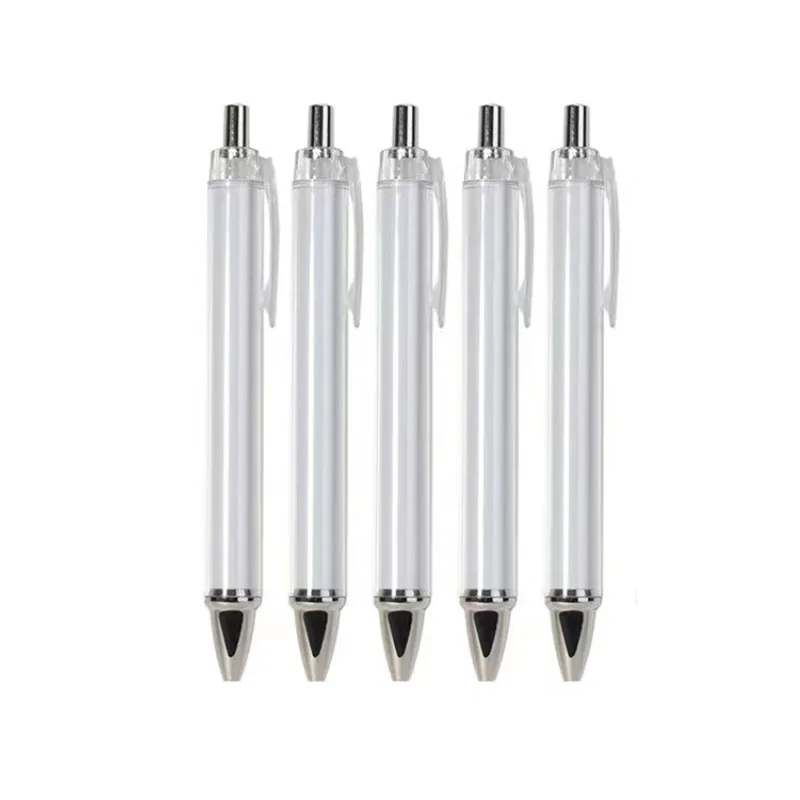 Promotional Full Printing Picture Photo Plastic Retractable Transparent Ball Pens