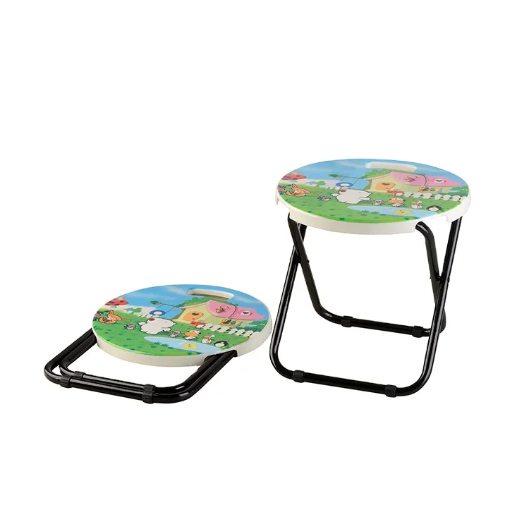 
Multi-color metal colorful design home furniture Folding Baby Bath Chair stainless steel stool folding chair 