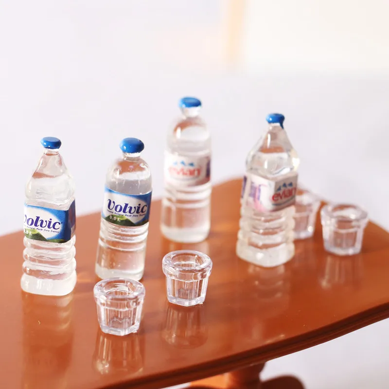 1:12 doll house accessories mini simulation Mineral water cup set