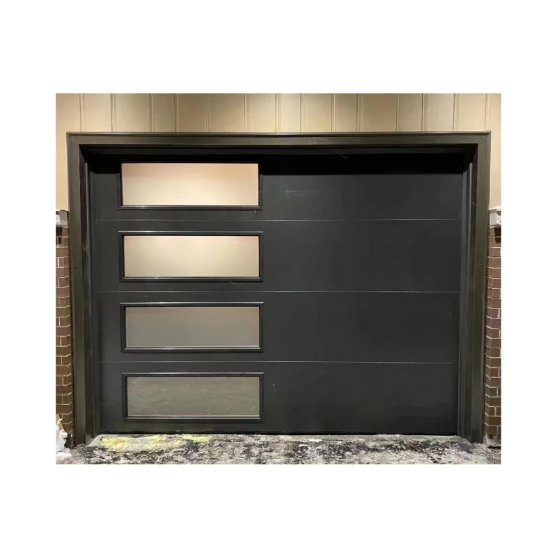 Aluminum Frame Polycarbonate Foam Glass Sectional Garage Door