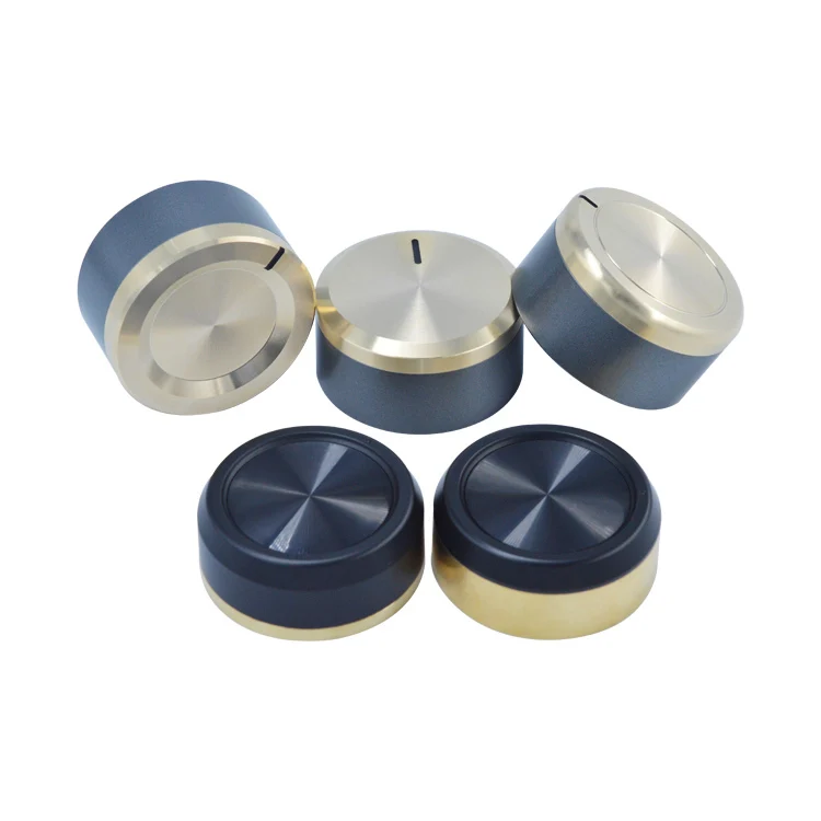 Metal cupreous gas BBQ knob microwave oven shift knob black gold gas oven knob