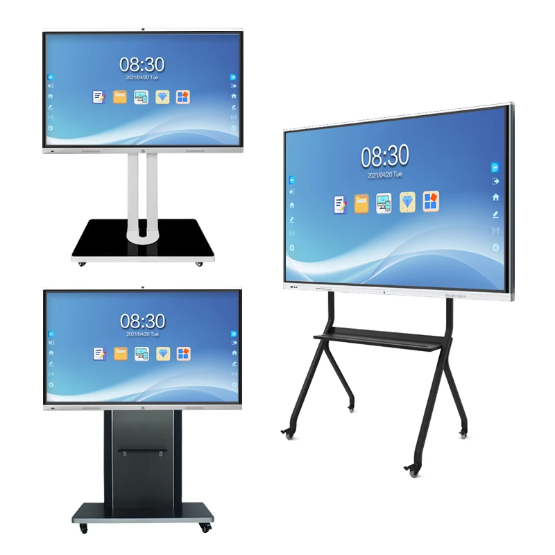 Wholesale Price 65 inch High Quality Digital Flexible Meeting and Teaching Interactive White Board Lcd Touch Screen Display