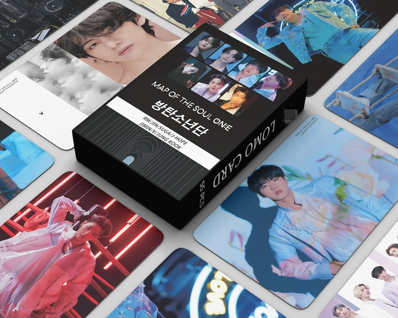 Wholesale 55pcs/box Kpop Idol Merchandise Map Of The Soul ON:E Concept Photo Bangtan Boys Photocard Photo Card Lomo Card