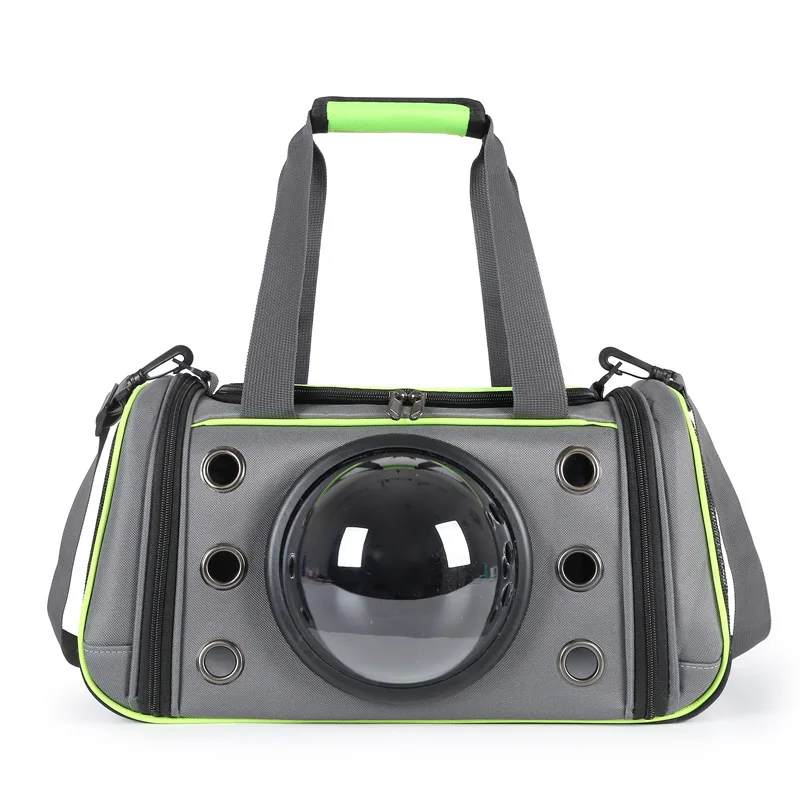Factory direct sale foldable portable pet bag space cat bag breathable oxford fabric