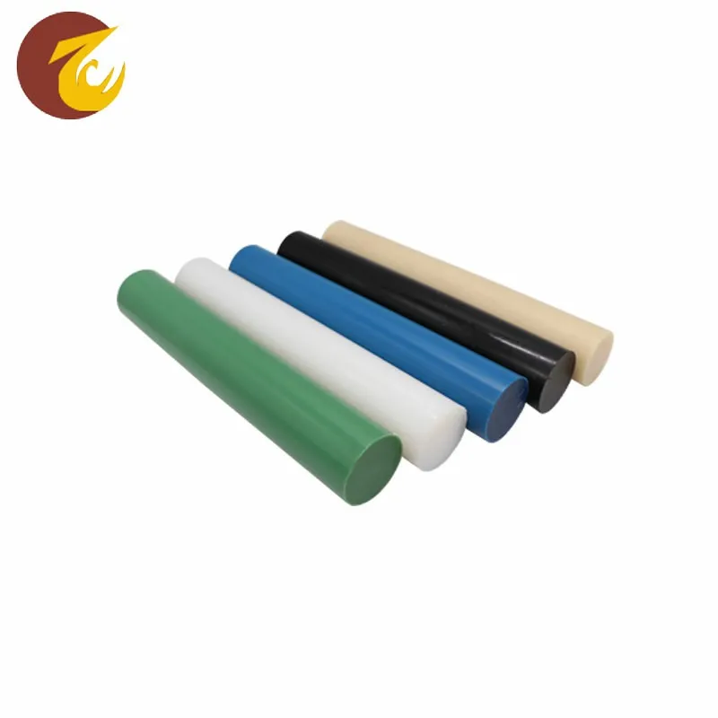Inexpensive long life round 6mm-400mm thickness customized color threaded nylon rod