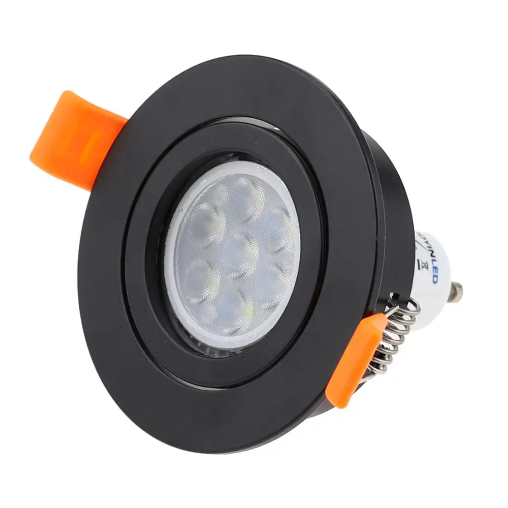 
High Quality Diameter 90mm Architecture Light Fitting GU10 MR16 Led Bulb Housing Parts Round Downlight Casing 
