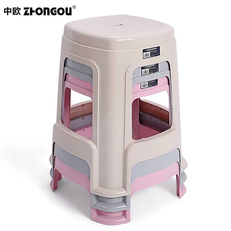 
New Small beauti square indoor living room plastic stools 