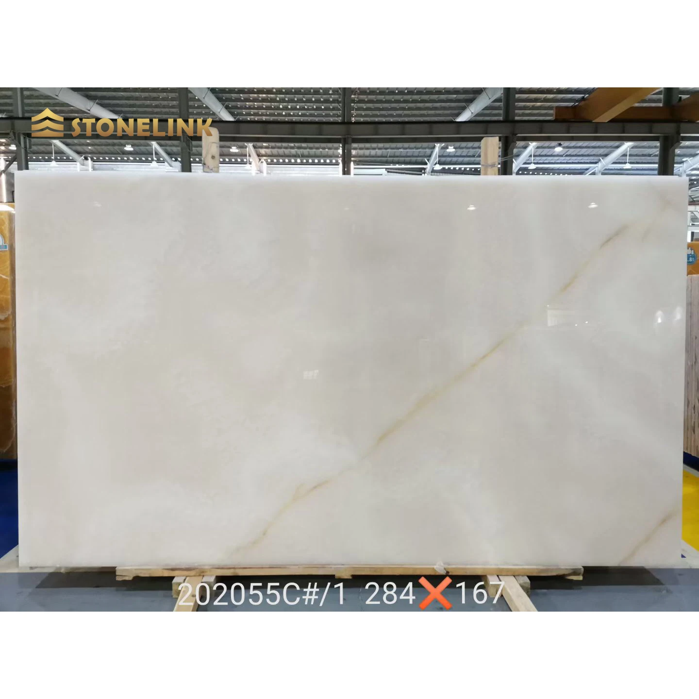 Stonelink High Quality Polished Translucent Backlit Marble White Onyx Slab