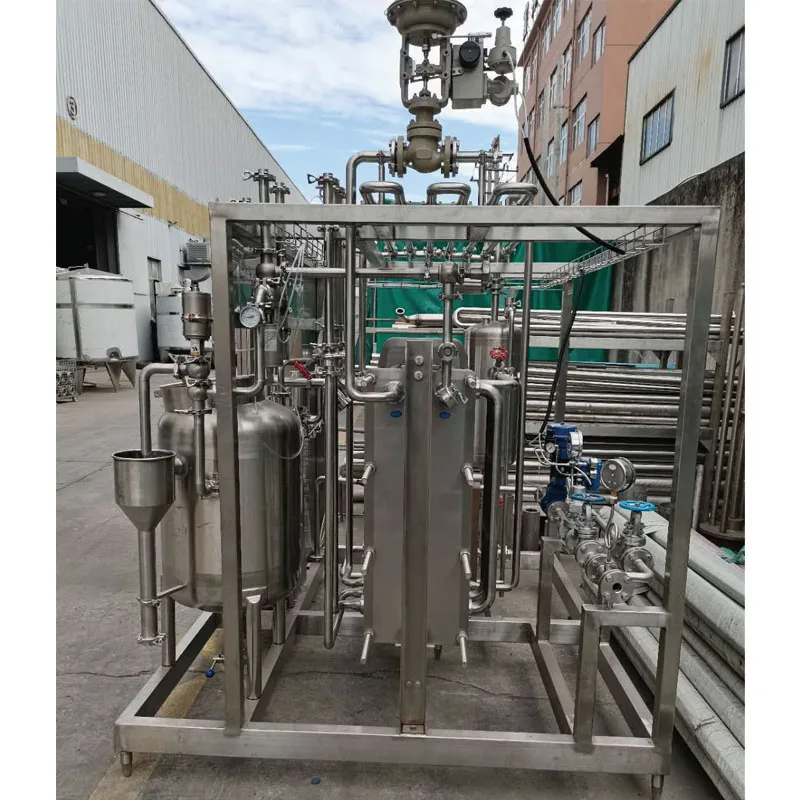 Milk plate pasteurizer