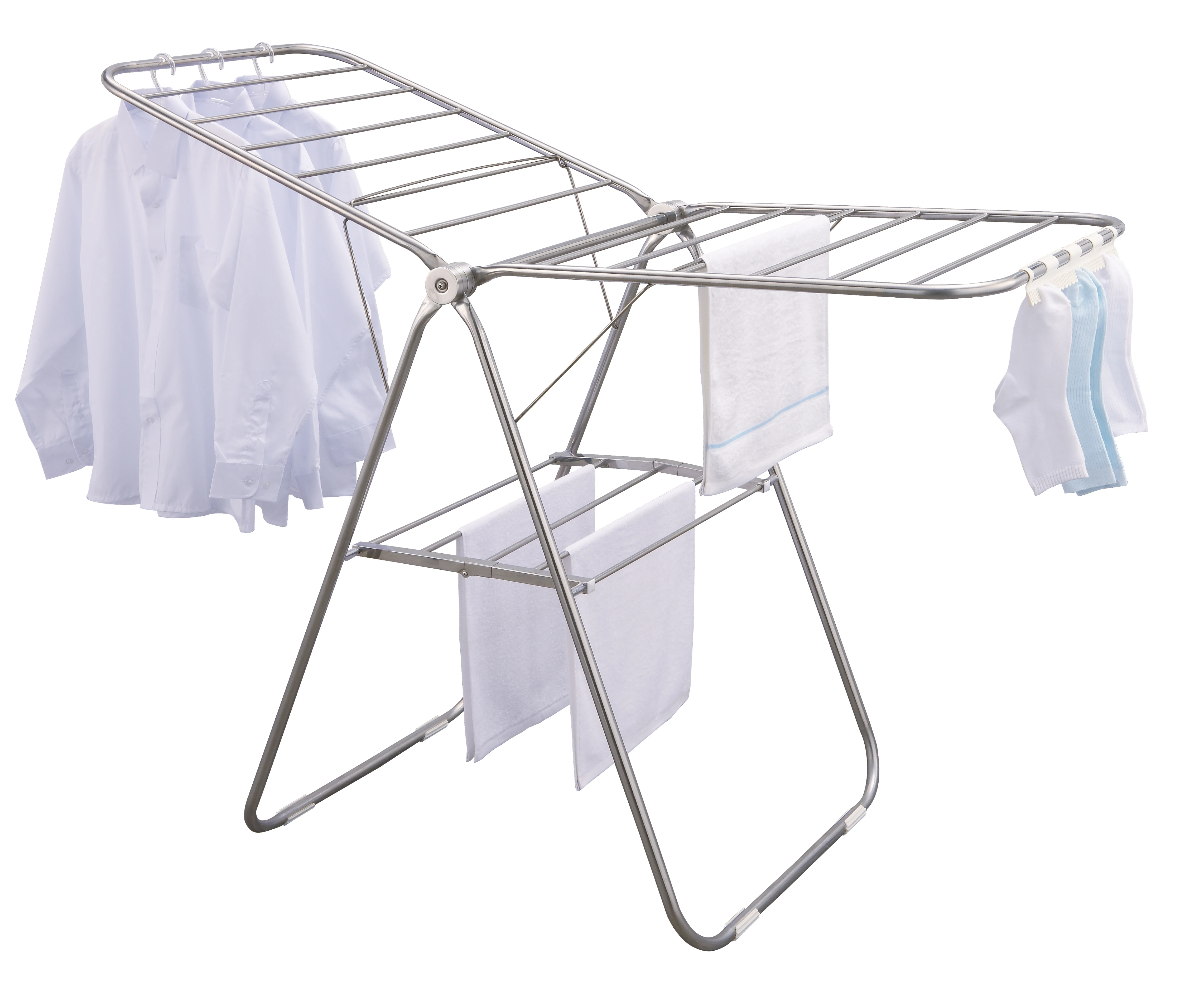New Arrival Modern 11M Stainless Steel Metal Multifunctional Pole Butterfly Shape Clothes Drying Rack