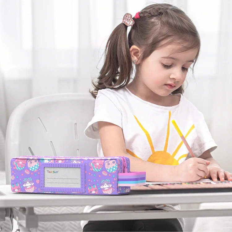 Custom Cartoon Pen Bag Stationery Cute Pencil Case Pen Pouch 3d Eva For School Girl Boy