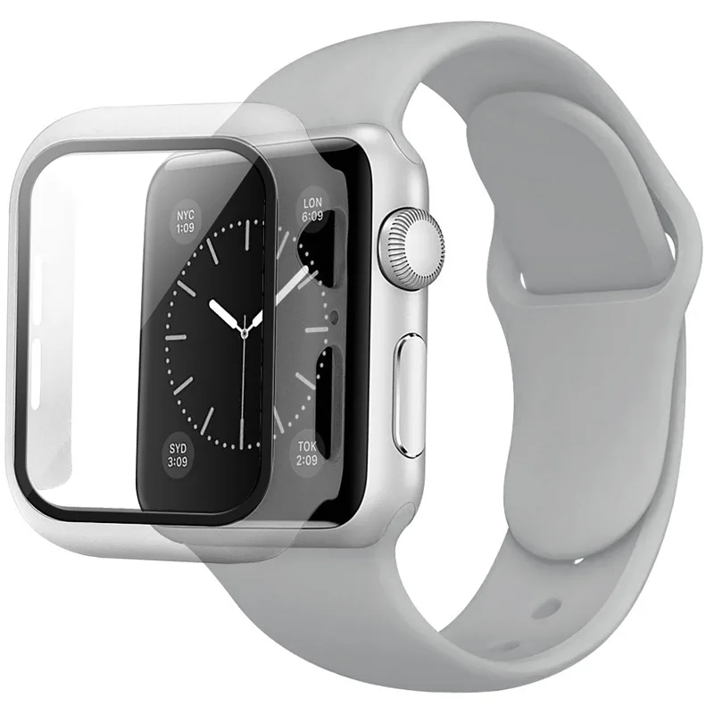 Модный спортивный силиконовый резиновый ремешок для часов Apple Watch с