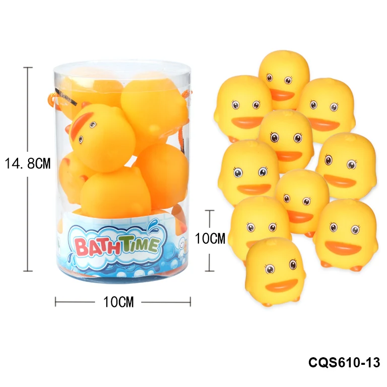 CQS610-13 Ванна игрушки детские надувные бассейны плавающий направляющие серьги водяной бане утка с BB звук игровой набор