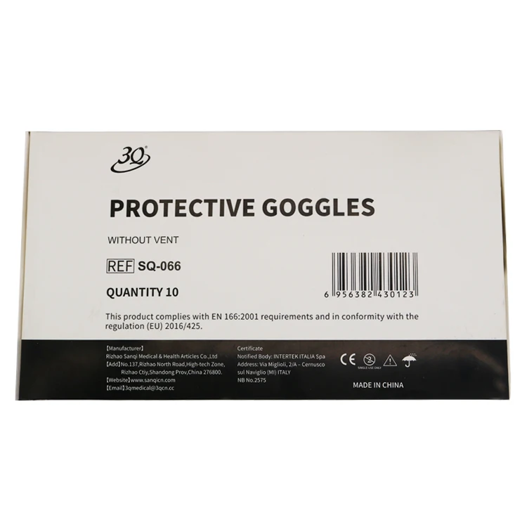 Ce Certified Wholesale Designed Protective Glasses Industrial Workwear Eye Protection Chemical Splash Safety Goggles
