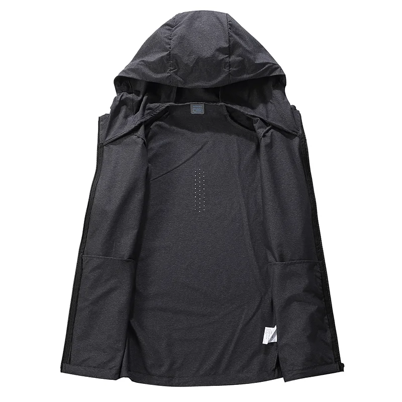 Wholesale Men Quick Dry Jacket Light weight Windproof Hoodies Jacket Outdoor