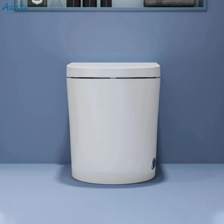 Intelligent porcelain floor mounted water closet smart bowl bathroom automatic ceramic siphon smart toilet