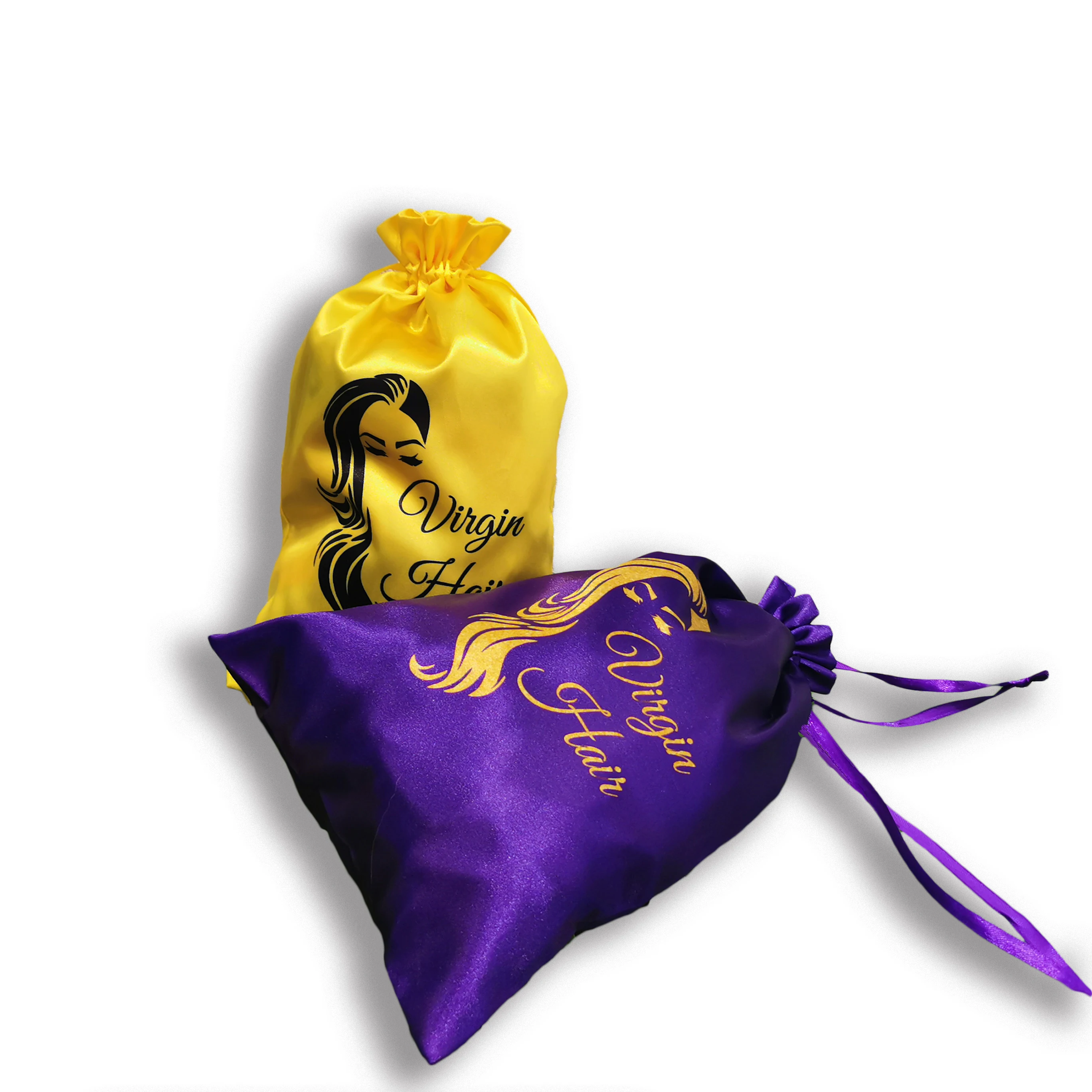 
Custom Any Size Satin Bag With Your LOGO On It Accept Custom Any Colors Hair Packaging Silk Bag 