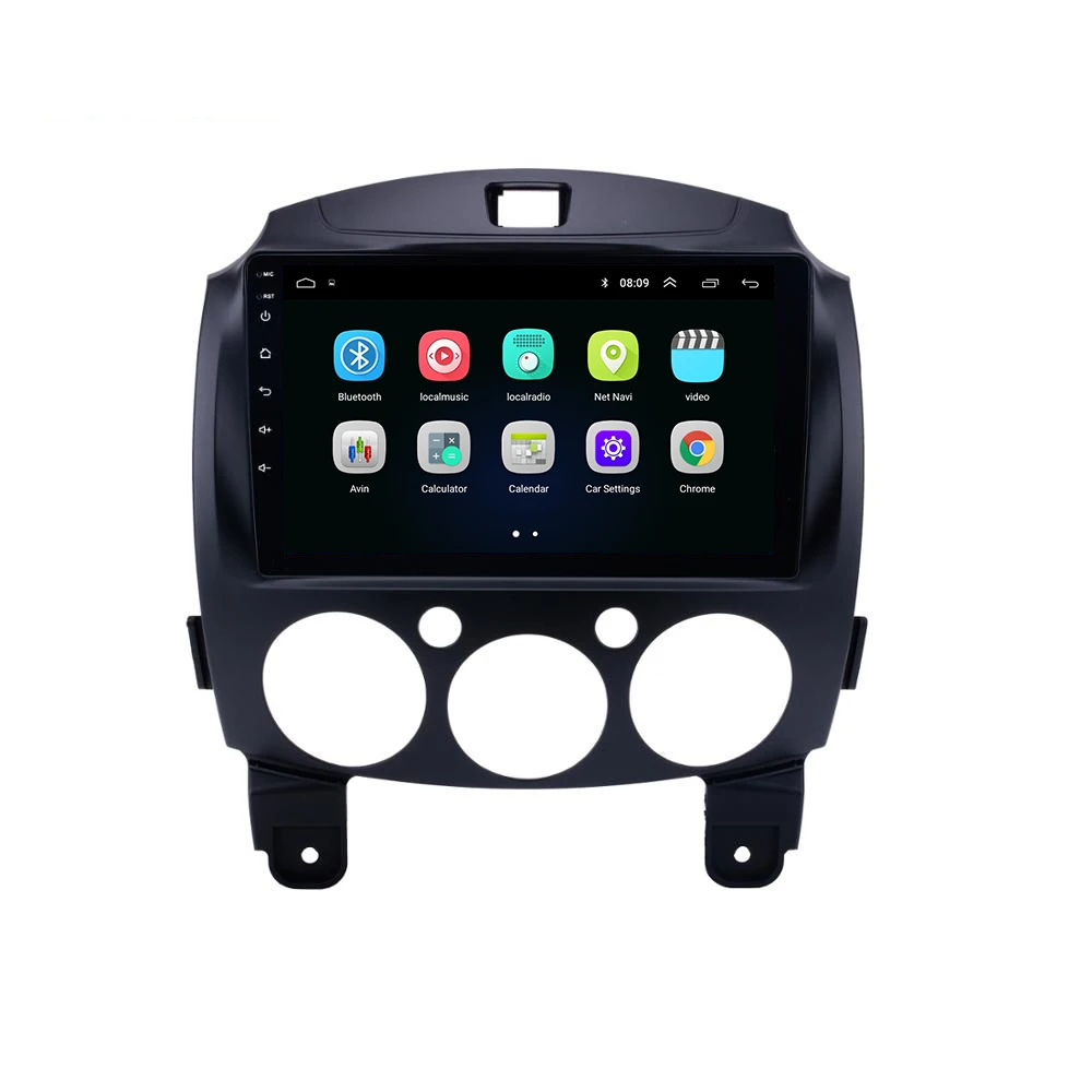 For Mazda 2 2007-2014 Car Gps Navigation Double Din Audio System Touch Screen Android Auto Radio