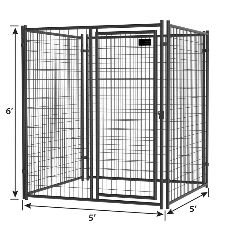 Factory wholesale price Outdoor Dog Kennel with Roof 1.5x3x1.8m animal cages dog walking pen pet run enclosure cage