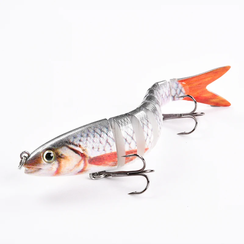 Lureking 9 Section 9.5cm 10.2g Hard Eel Swimbait, Lifelike Jointed Fishing Lures