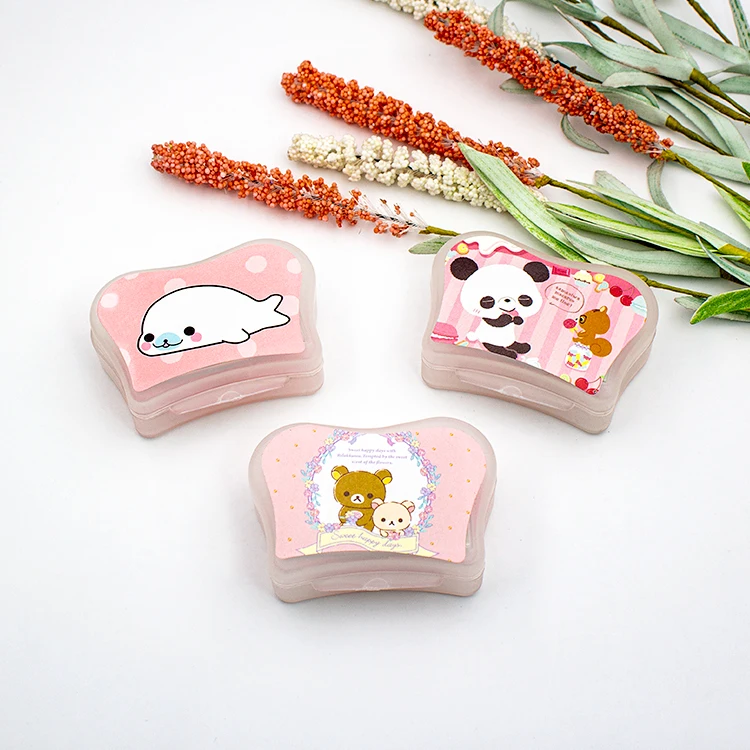 Wholesale Lovely Fashion Candy Color Pocket Mini Contact Lens Case With Mirror