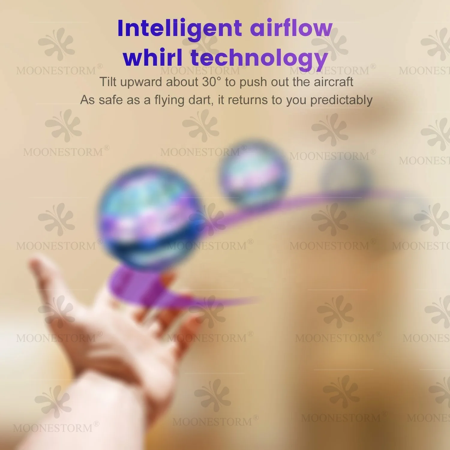 Hot Sell Flying Ball Boomerang with LED Lights 360 Degree Rotating UFO Mini Drone Toy Magic Flying Orb Ball