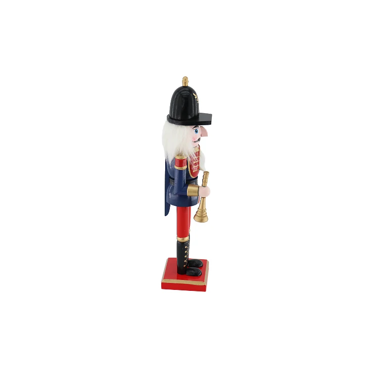 Wholesale 30cm Wooden Nutcracker King The Royal Guard Of Honour Red Black White Christmas Tabletop Ornament Festive Decoration