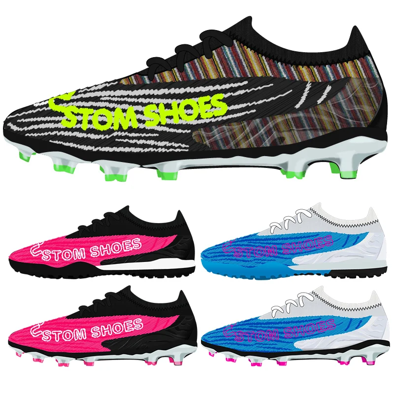 Chuteiras Campo Phantom GX Professional customized made Football Sneakers Durable Men Cleats Training Soccer Shoes