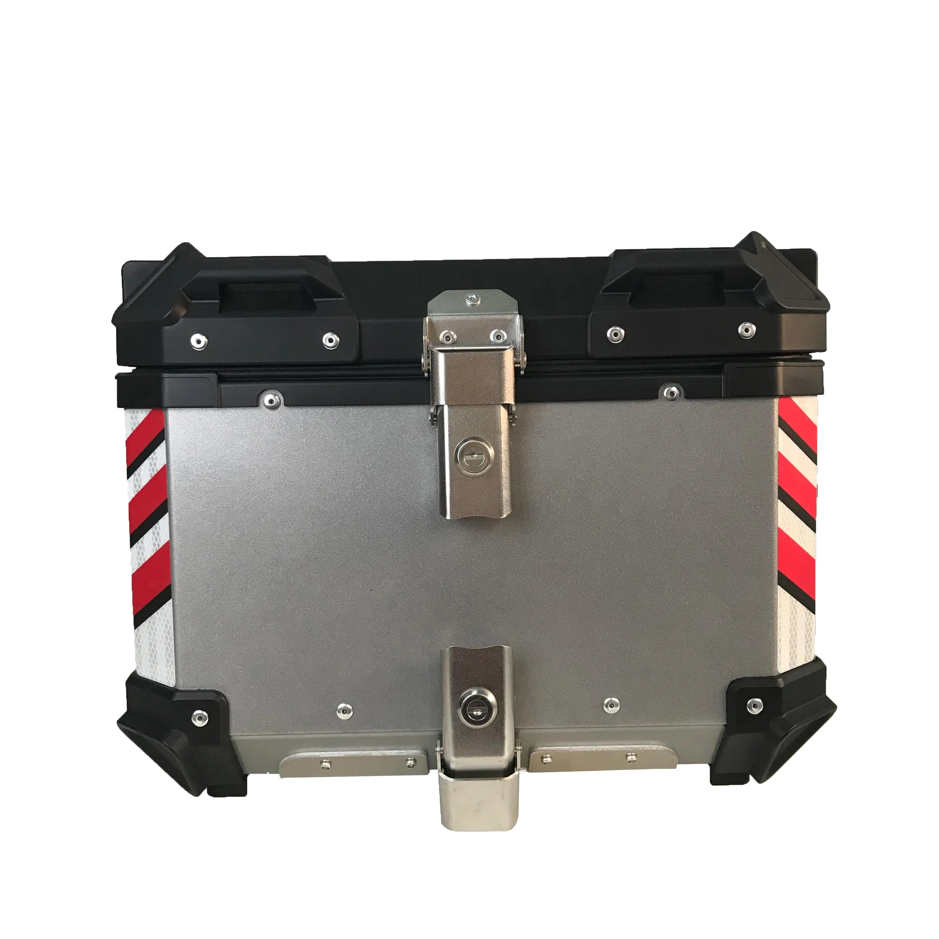 Chasing factory 45L silver motorcycle tail boxes motorcycle top case motorcycle pannier box aluminum box