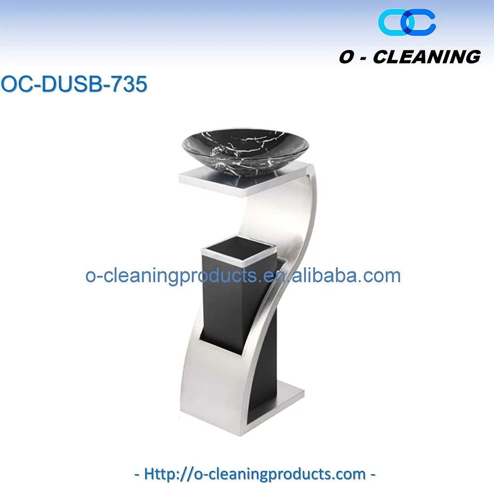 O-Cleaning Commercial Thick 15Liter Stainless Steel Self-Balance Swing Lid Trash/Garbage/Rubbish/Waste Bin/Can