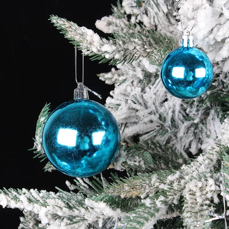 100 Pcs Christmas Ball Gift Box Tree Ornaments With 3-6cm Plastic